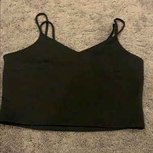 Black V Neck Tank Top